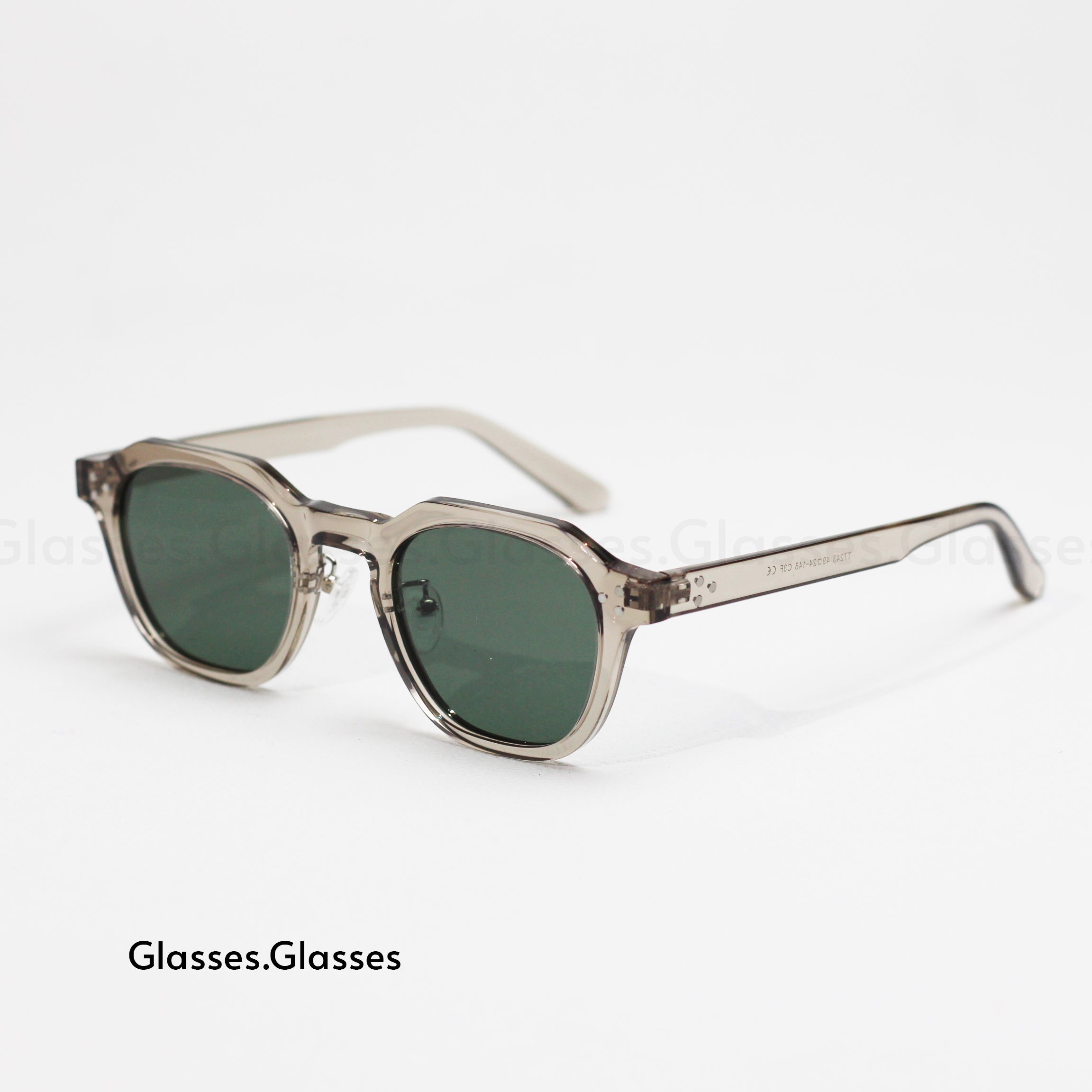 Jin X - Plastic Titanium Frame Square Glasses