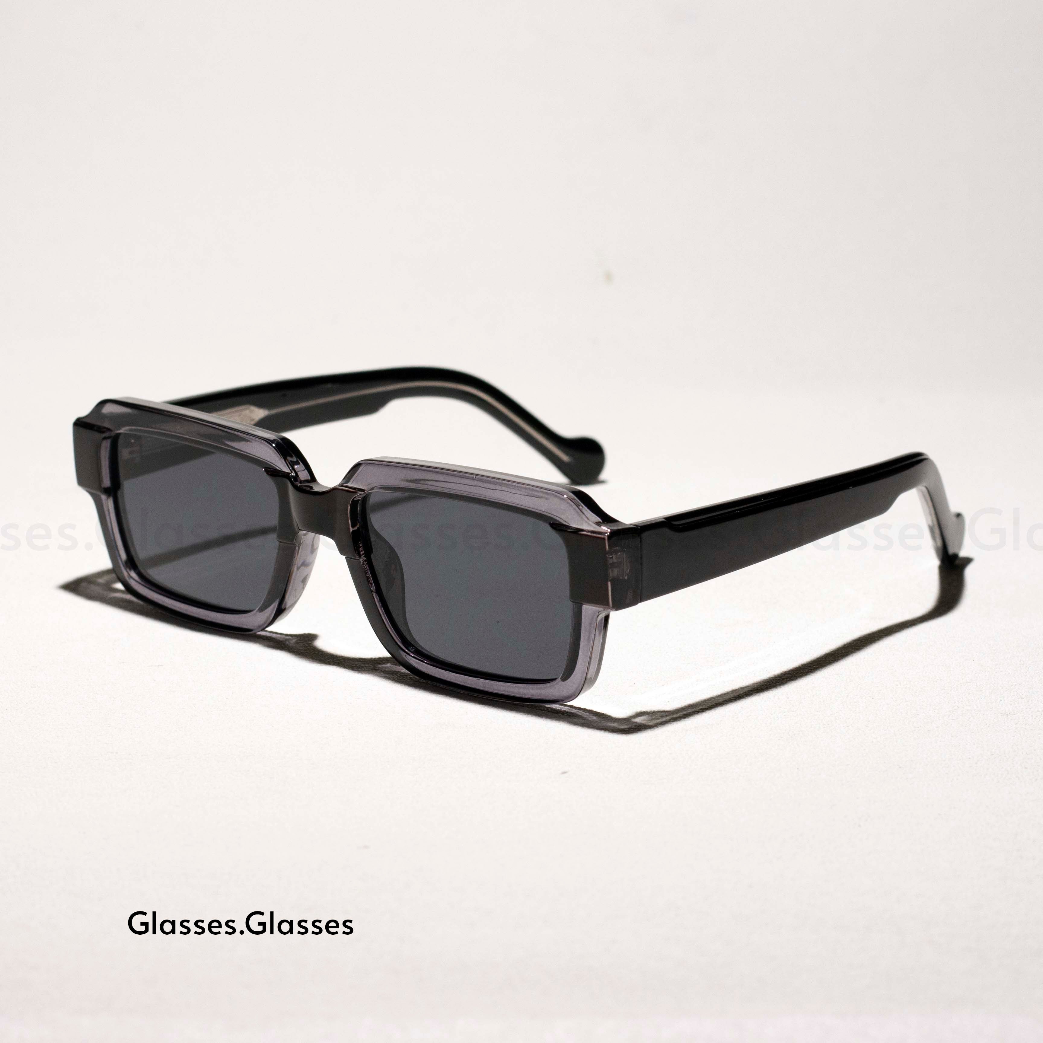Edgy Elegance CP Acetate Square Sunglasses