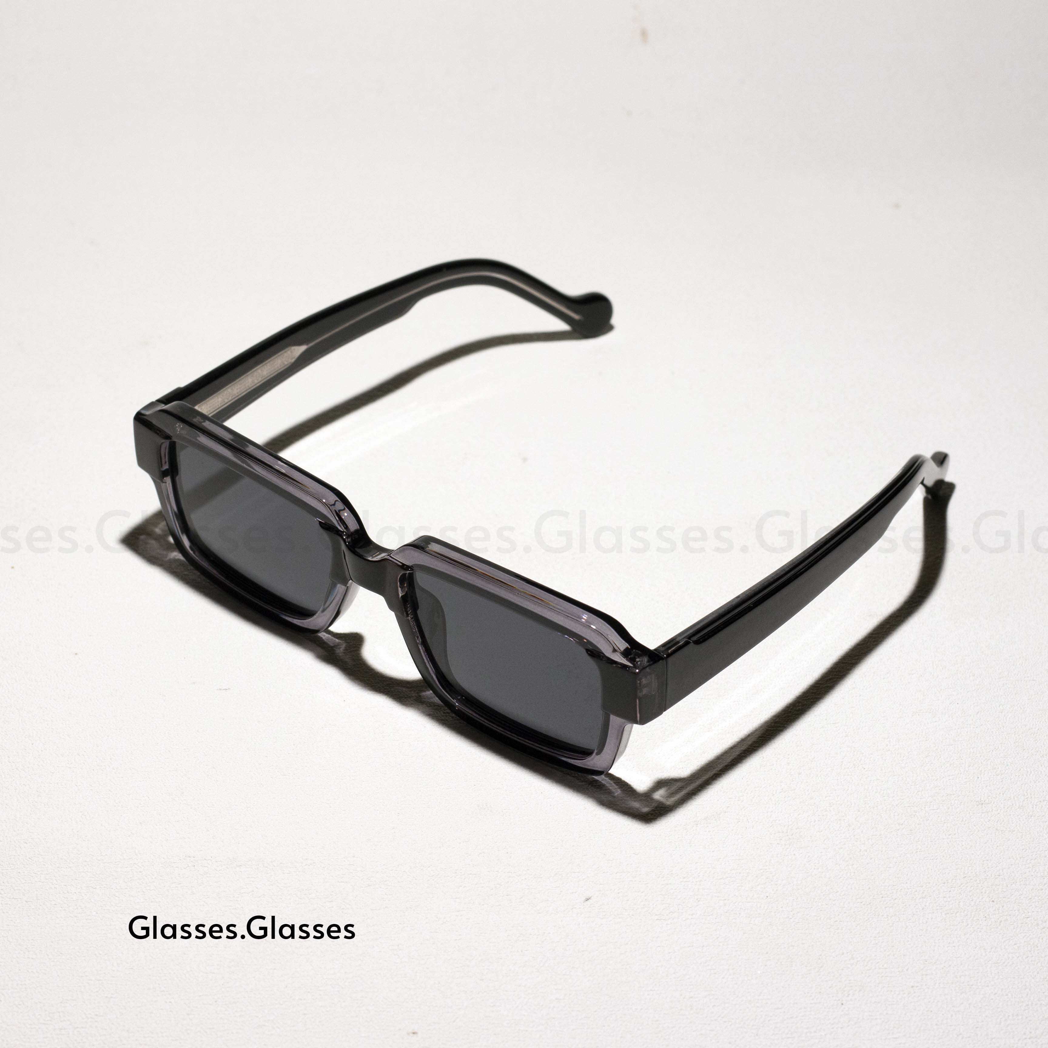 Edgy Elegance CP Acetate Square Sunglasses