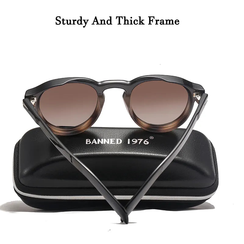 Imperial Plastic Titanium Retro Polarized Sunglasses