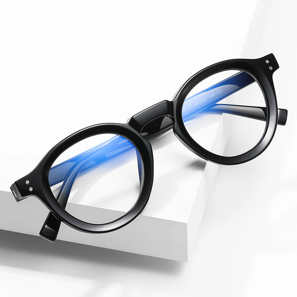 Haswell - Tr90 fesyen asetat lelaki cermin mata retro bingkai aksesori hiasan hitam lutsinar - Cermin mata. Cermin mata