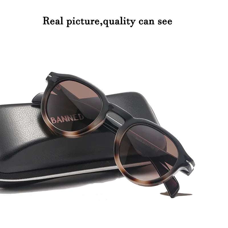 Imperial Plastic Titanium Retro Polarized Sunglasses