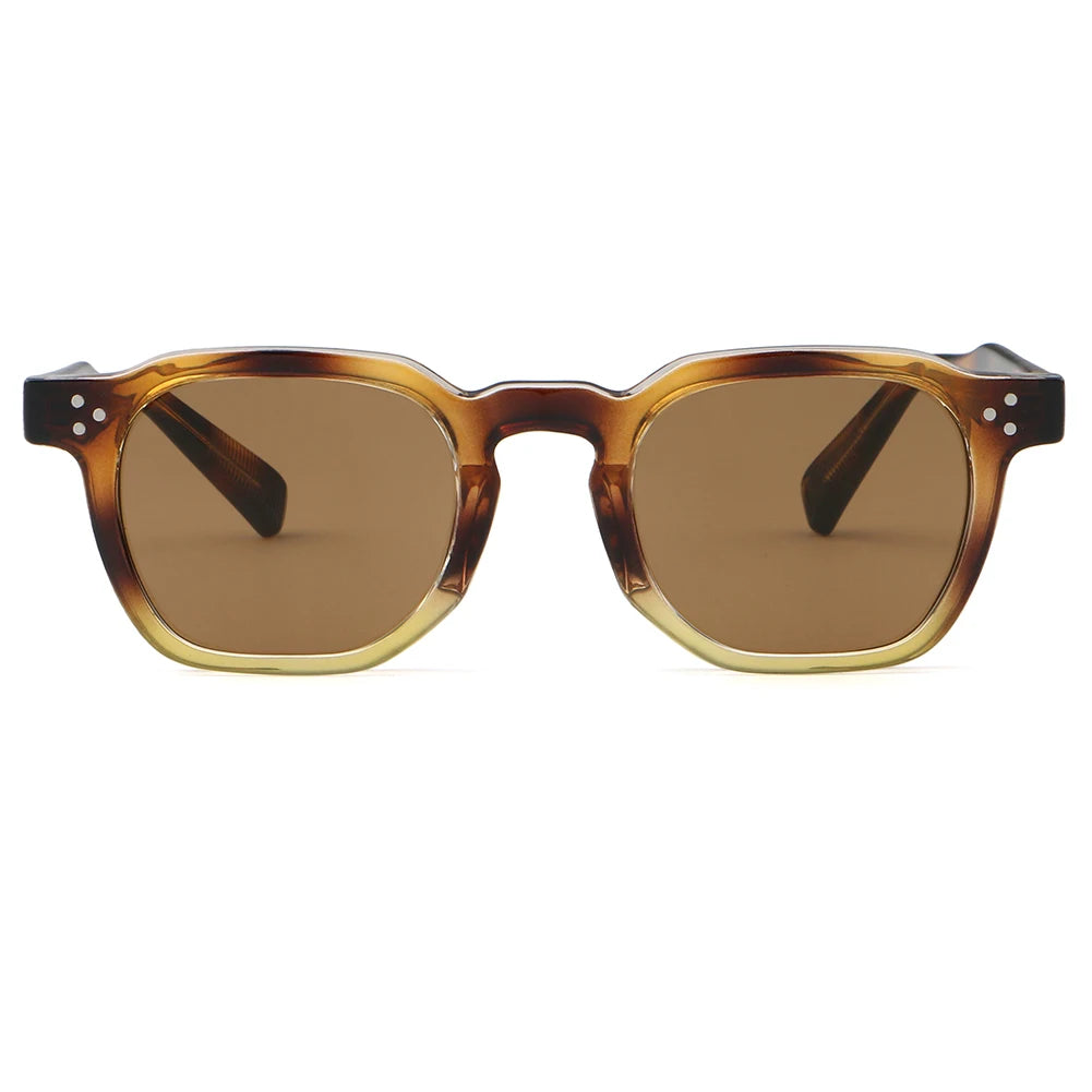 Sleek Acetate Polarized Square Sunglasses